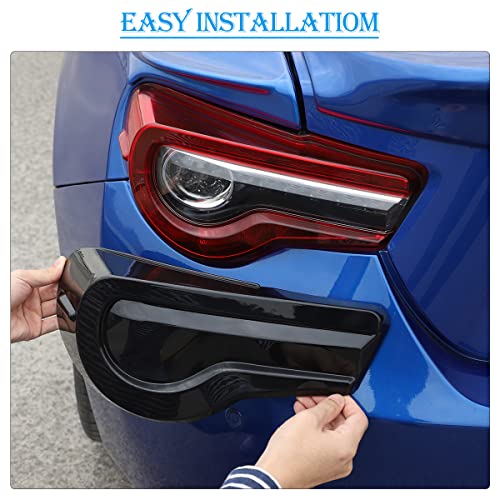 CHEAYAR ABS Car Rear Smoked Tinted Tail Light Cover Compatible with 2016-2020 Toyota 86 Subaru BRZ Accessories, Shade Brake Indicator Reversing Lamp Smoke Acrylic Tail Light for Toyota Accessorie (Light Grey) - Image 5