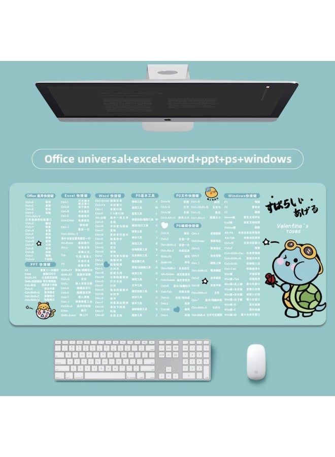 Generic Mouse Pad Extra Large Ps Office Shortcut Keys Computer Keyboard ...
