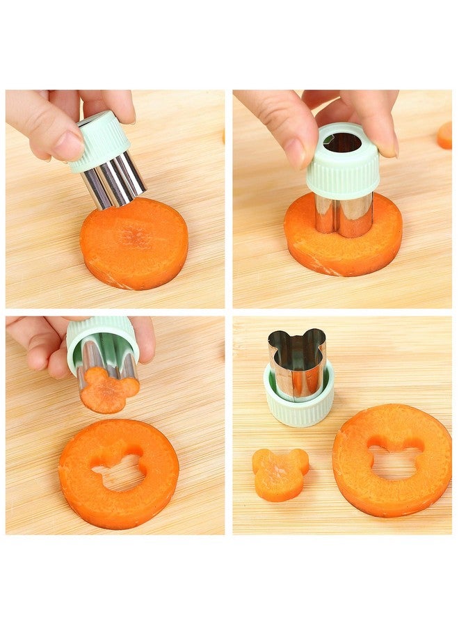 LAXIZAR Vegetable Cutter Shapes Set Mini Sizes Cookie Cutters Set Fruit Cookie Stamps Mold - Image 3