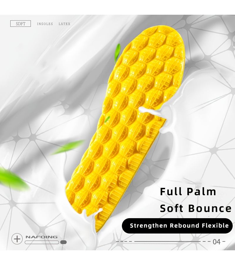 Starry Sky Yellow Super Soft 4D Sports Insoles for Running Arch Support Men Women - Image 5
