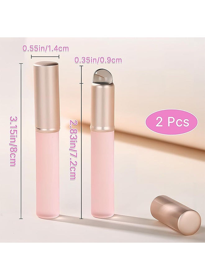 Photon 2 Pcs Fingerlike Silicone Lip Brush, Reusable Lip Mask Applicator, Makeup Blending Brush for Lipstick Concealer Eyeshadow Women Makeup Cosmetic Tool - Image 2