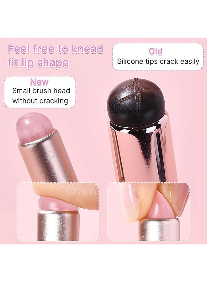 Photon 2 Pcs Fingerlike Silicone Lip Brush, Reusable Lip Mask Applicator, Makeup Blending Brush for Lipstick Concealer Eyeshadow Women Makeup Cosmetic Tool - Image 4