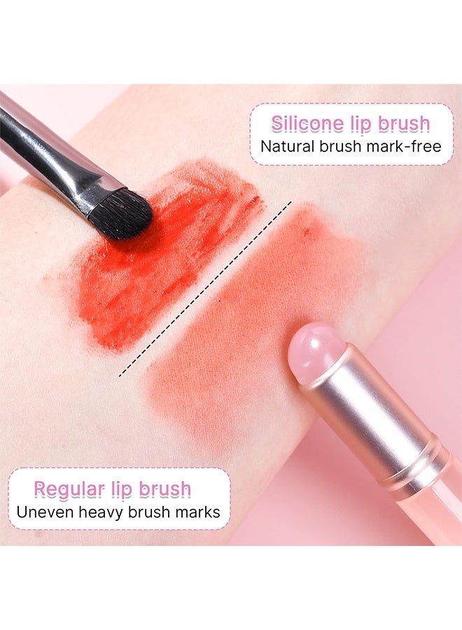 Photon 2 Pcs Fingerlike Silicone Lip Brush, Reusable Lip Mask Applicator, Makeup Blending Brush for Lipstick Concealer Eyeshadow Women Makeup Cosmetic Tool - Image 3