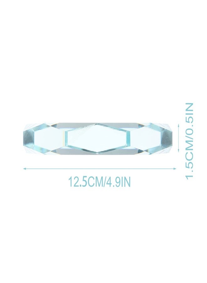 ARTIBETTER Glass Display Riser Round Crystal Glass Base Decoration Craft Base Jewelry Display Rack Shelf or Figures Collectibles Toys Dolls Jewelry Collection Organizer Holder 12. 5X11. 8cm - Image 4