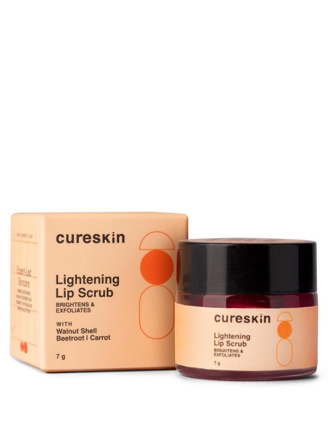 Cureskin كريم تقشير الشفاه كيرسكن لتفتيح الشفاه للرجال والنساء | مقشر شفاه للشفاه الداكنة لتفتيحها إلى اللون الوردي، 7 جرام (عبوة من 1) - Image 1