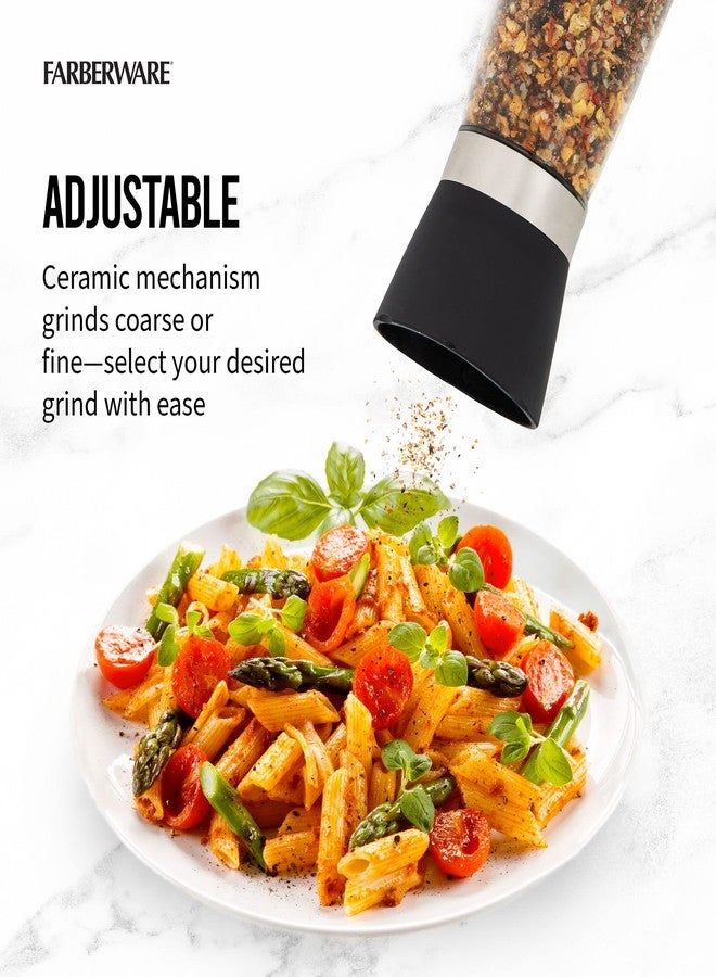 Farberware Garlic and Herb Seasoning Grinder Filled with Spices, 2.8 x 2.8 x 5.2 Inch, Black - Image 5