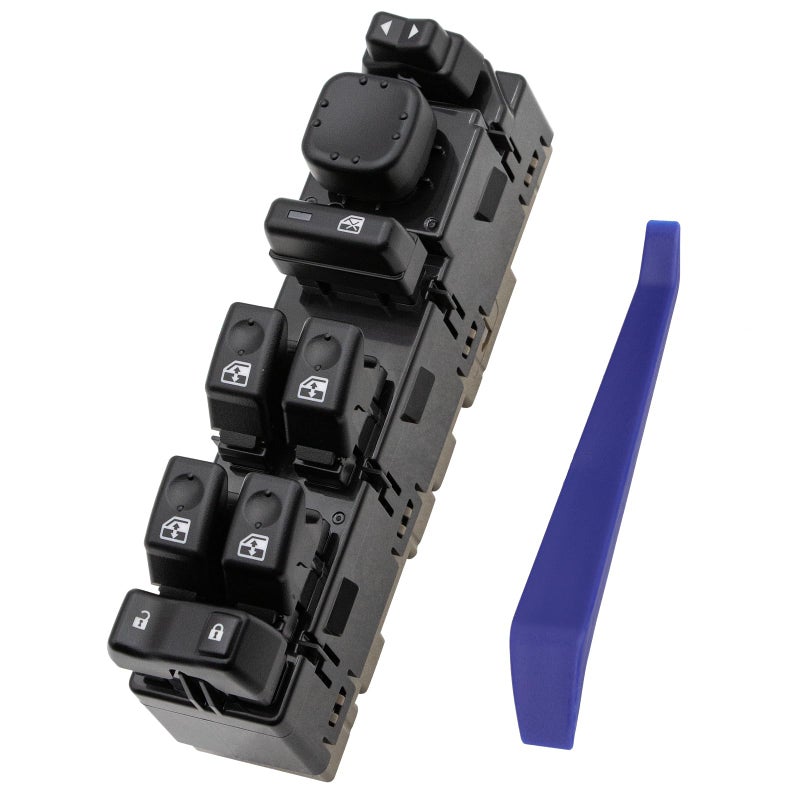 Obaee Master Power Window Switch Control Button Driver Side Compatible with 20032007 Chevrolet Silverado Avalanche Suburban Tahoe GMC Sierra Yukon Cadillac Escalade Replaces 15883323 DWS220