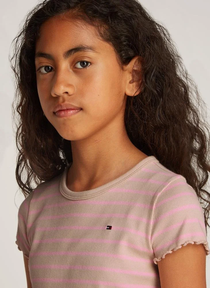 TOMMY HILFIGER Kids Ribbed Knitted Top
