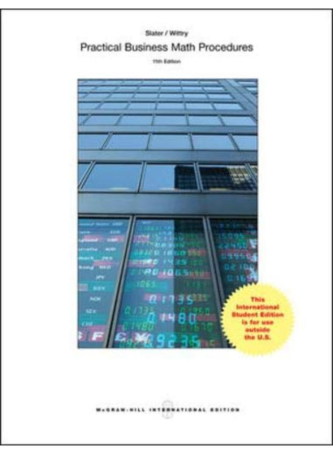 Practical Business Math Procedures With Handbook, Student Dvd And Wsj Insert