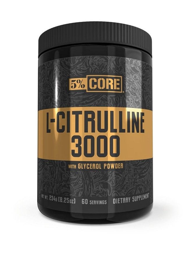 5% Nutrition - Core Lcitrulline 3000 With Glycerol ; Nitric Oxide Booster & Muscle Pump Supplement ; Preworkout Additive ; Unflavored (60 Servings) - Image 1