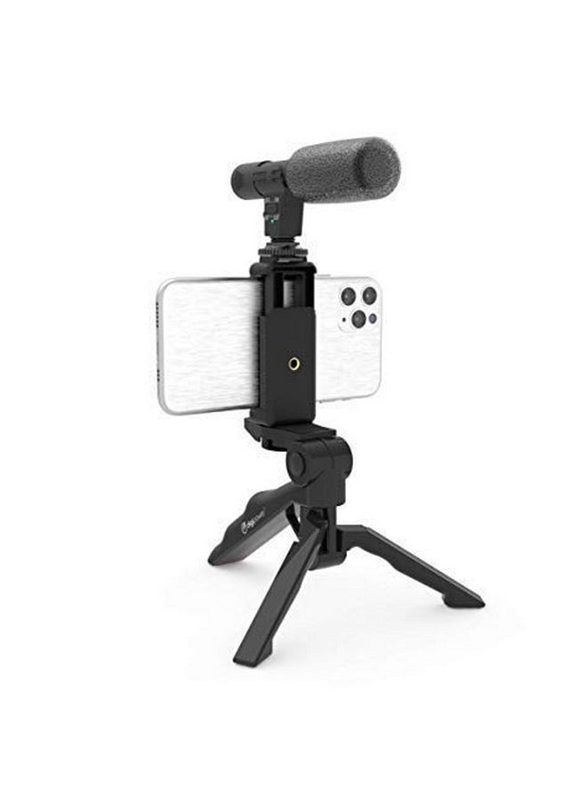 Digipower - Like ME Vlogging Kit - Compatible with Smartphones and Cameras Including Microphone, 36 LED Light, and Tripod - Image 1