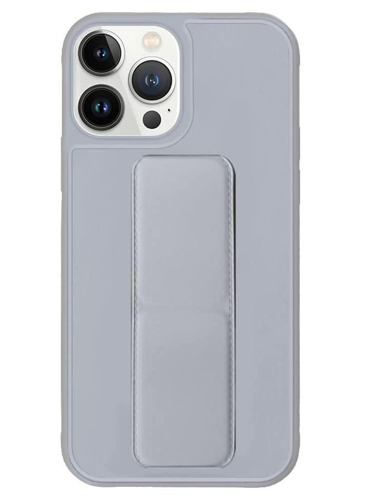 VITION Case Cover For iPhone 13 Pro, Finger Grip  Phone holder Case Car Magnetic Multi-function 3 in 1 Shockproof Back Cover Protective Case (iPhone 13 Pro grey) - Image 2