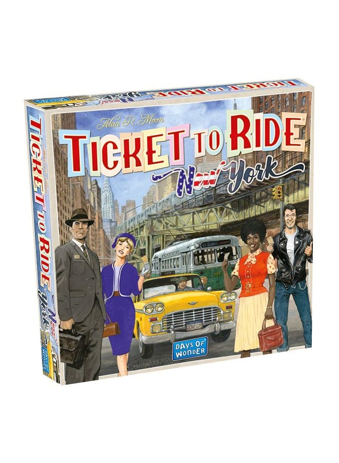 Asmodee Ticket to Ride New York Board Game - Train Route-Building Strategy Game, Fun Family Game for Kids & Adults, Ages 8+, 2-4 Players, 10-15 Minute Playtime - Image 1