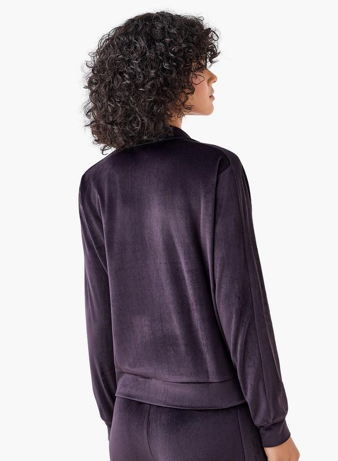 Kappa Women Velour Embellished Jacket - Image 3