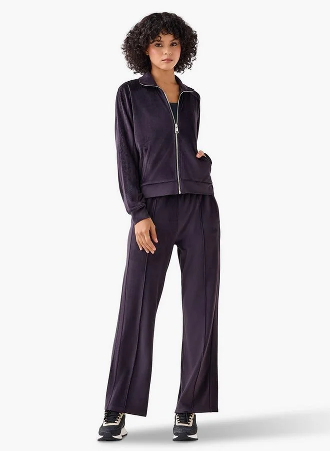 Kappa Kappa Women Velour Embellished Jacket