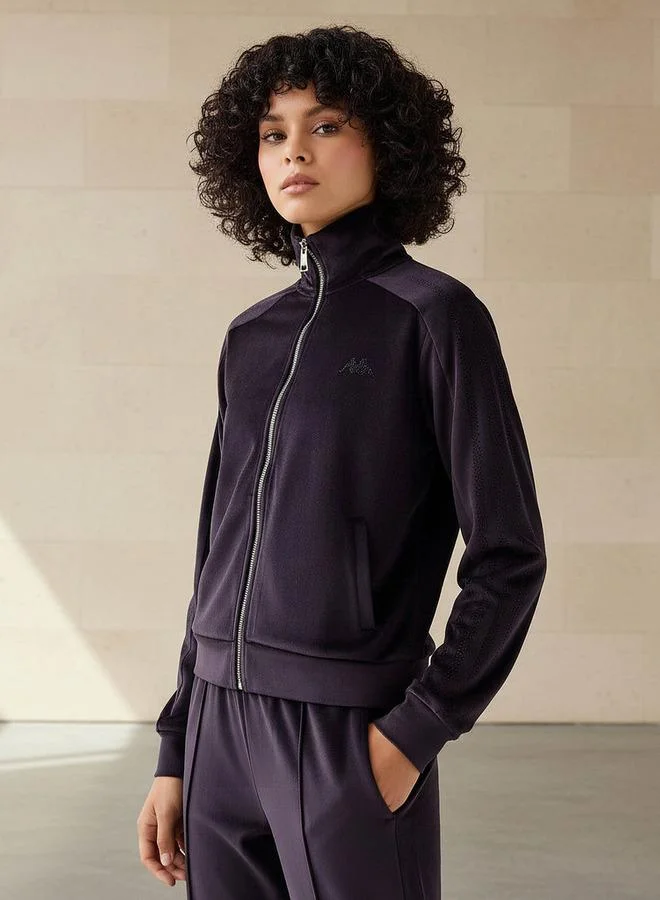 Kappa Kappa Women Velour Embellished Jacket