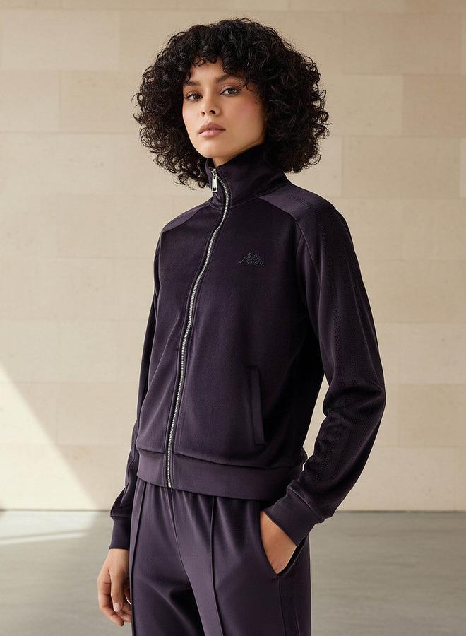 Kappa Women Velour Embellished Jacket - Image 1