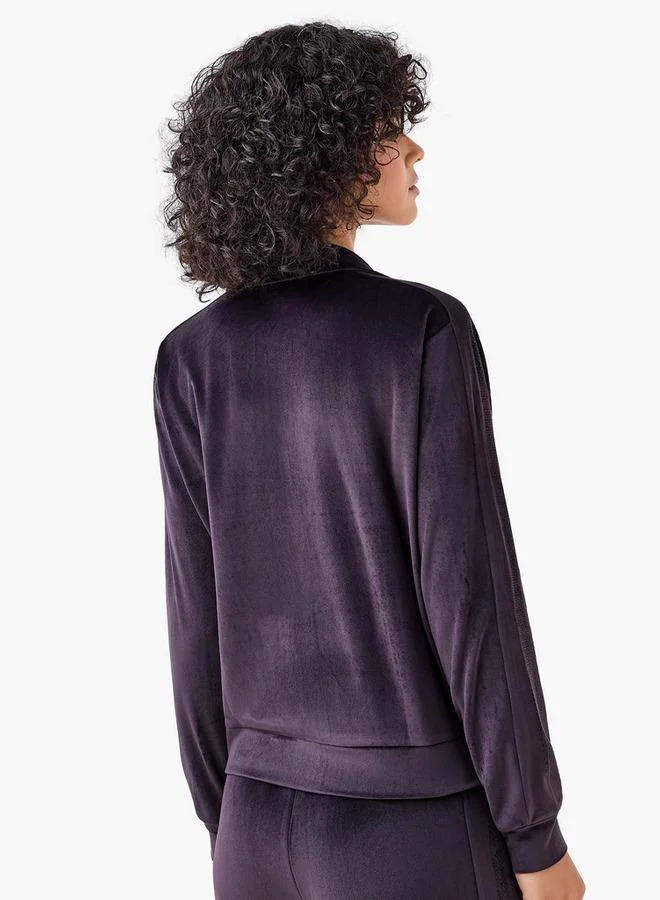 Kappa  Kappa Women Velour Embellished Jacket for Women | Best Price UAE