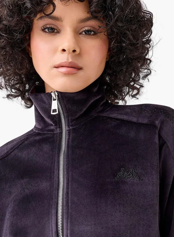 Kappa  Kappa Women Velour Embellished Jacket for Women | Best Price UAE