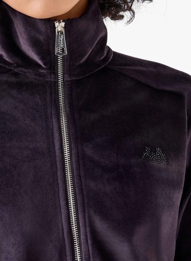 Kappa  Kappa Women Velour Embellished Jacket for Women | Best Price UAE