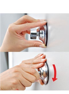 EVERLOC Everloc Round Mirror, No Drilling, No Screws, No Glue, No Adhesive, Vacuum Suction Magnifying Extendable Bathroom Mirror, Flexible, Adjustable, Easy Install, EVL-10210  - Image 2