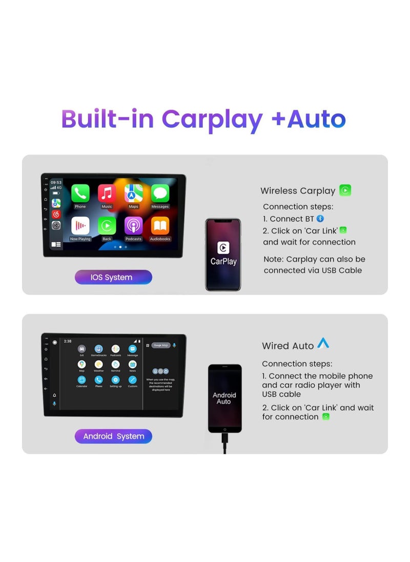 SHEZA STAR Android Car Stereo for Lexus GS300 GS350 GS400 GS430 GS450H GS460 2004 To 2011 6GB RAM 128GB ROM 9 Inch Support SIM Card, Apple Carplay, MirrorLink WiFi BT, IPS Touch Screen with AHD Camera Included  - Image 3