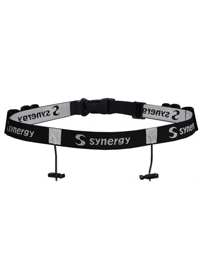 SYNERGY Synergy Running/Triathlon Race Day Number Belt (Black 1-Pack) - Image 1
