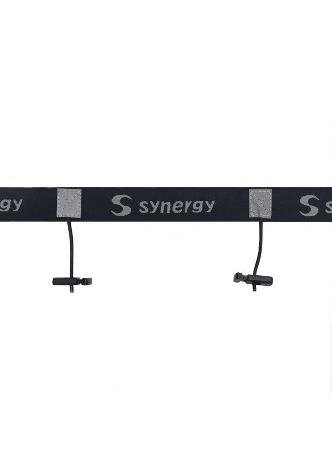 SYNERGY Synergy Running/Triathlon Race Day Number Belt (Black 1-Pack) - Image 2
