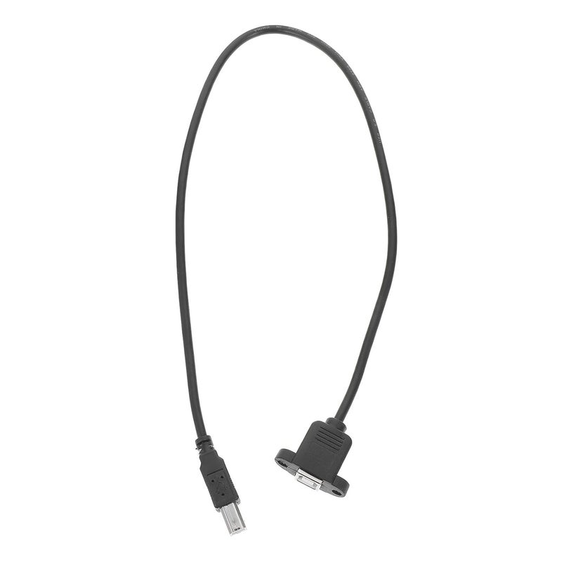 50cm USB 2.0 Male to Female B-Type Printer Scanner Extension Cable with Right Angle Connector for Computer Accessories - Image 1