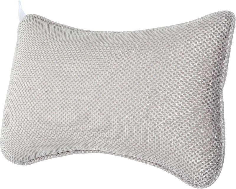 Bathtub Headrest Pillow with 3D Breathable Mesh, Non-Slip Suction Cups, Washable Bath Pillow for Spa, Soaking Tub, and Bathroom Relaxation Random Color - Image 1