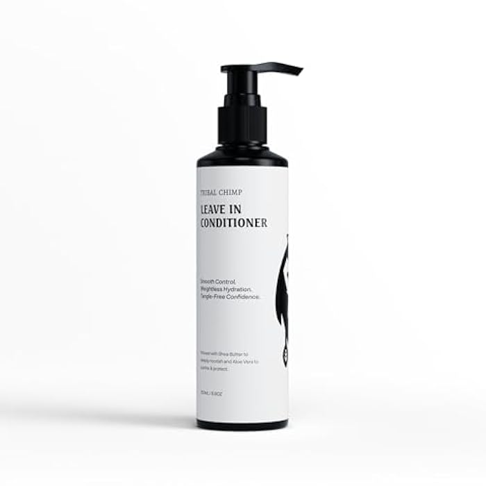 Tribal Chimp Leave In Conditioner for Curly Hair – For Dry Damaged Hair – Lightweight Anti Frizz Hair Products for Men & Women – Hair Detangler & Frizz Control | Fine, Curly & Wavy Hair – 250ml - Image 1