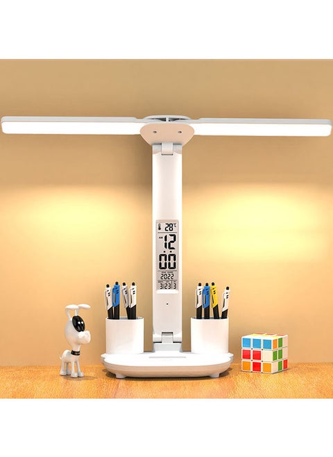 Flexible LED Double Head USB Table Lamp Three-position Touch Dimming Eyes Protection Desk Lamp