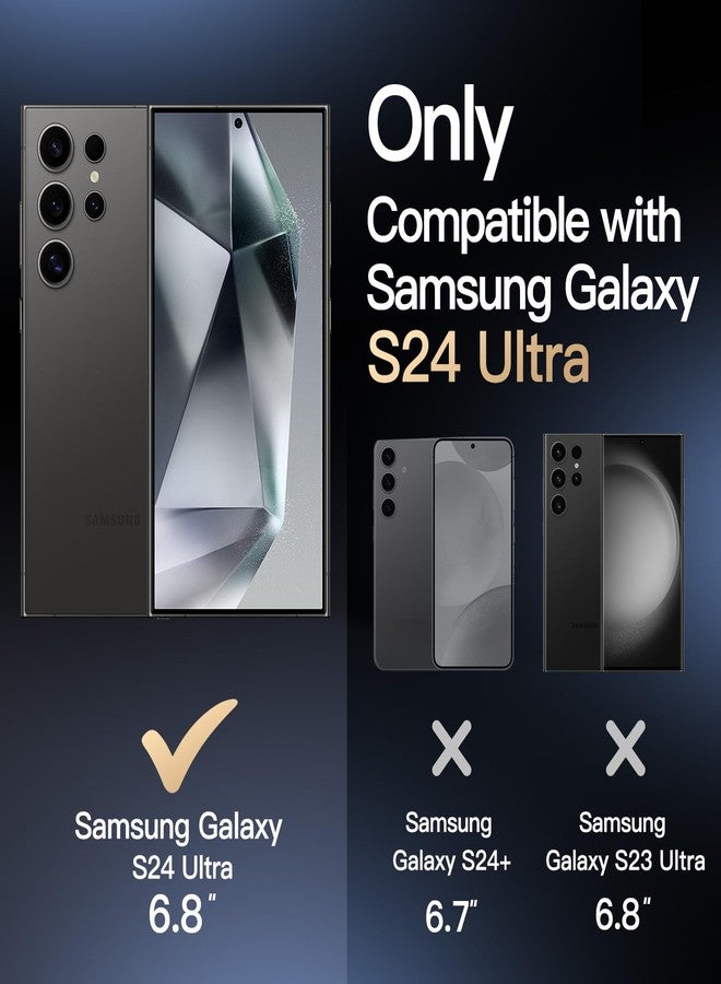 JETech Grip Case for Samsung Galaxy S24 Ultra, Soft TPU Slim Fit Protective Phone Cover with Camera Lens Full Protection, Shockproof (Titanium Black) - Image 2