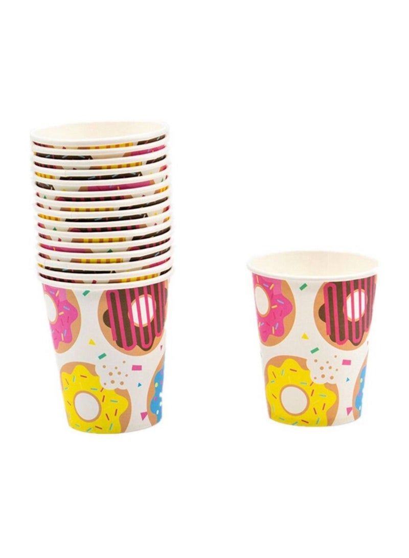 Tamona 16-Piece Donuts Birthday Themed Cups - Image 2
