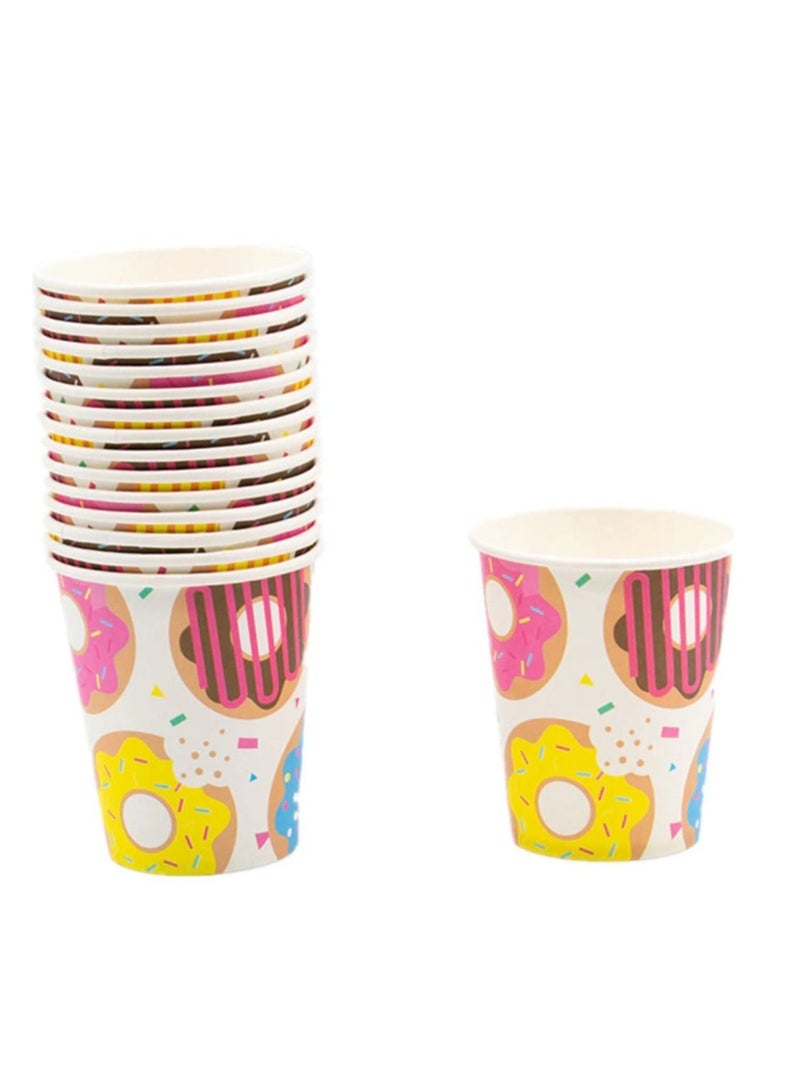 Tamona 16-Piece Donuts Birthday Themed Cups - Image 1