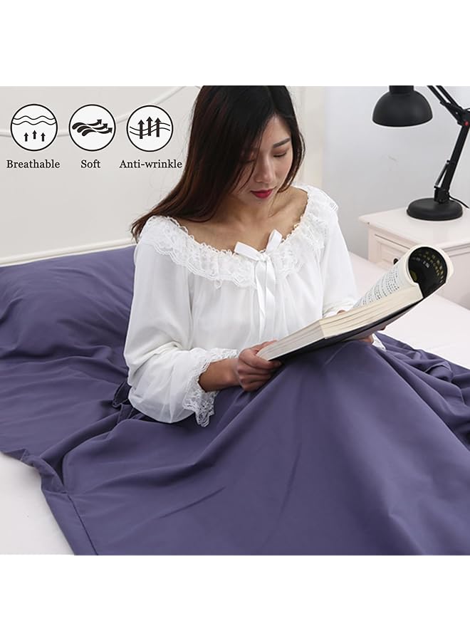 Khazna Sleeping Bag Liner Travel Sheets Sleep Sack For Adults Camping For Backpacking Hotels & Hostels Ultralight Backpacking Comfortable Sleep Sack For Backpacking Hotel Hostels & Traveling  - Image 2