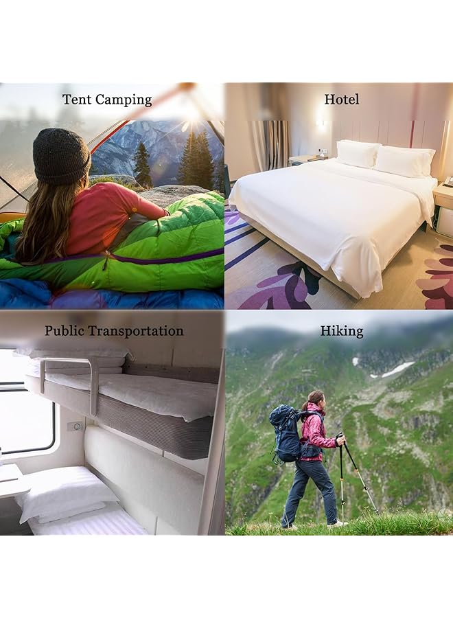 Khazna Sleeping Bag Liner Travel Sheets Sleep Sack For Adults Camping For Backpacking Hotels & Hostels Ultralight Backpacking Comfortable Sleep Sack For Backpacking Hotel Hostels & Traveling  - Image 3
