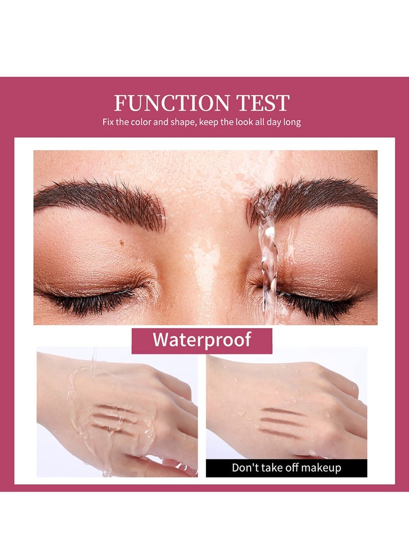 SYOSI 2 Pcs Clear Eyebrow Setting Gel with Brush, Clear Brow Fix Gel, Transfer Proof Eyebrow Mascara Long Lasting Waterproof and Sweat Proof Eyebrow Repair Liquid Brows Styling - Image 4
