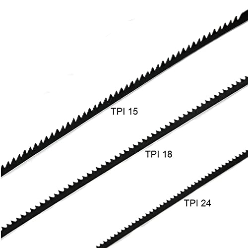 FOXBC 3-Inch Hobby Scroll Saw Blades Pin End 15 TPI, 18 TPI, 24 TPI, (36 Pack) fit for Sears Craftsman, Vintage Dremel Moto Shop Saws, Delta, Emco Lux Saw 15" Hobby - Image 3
