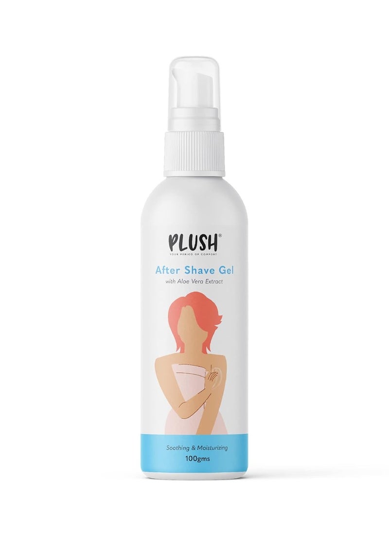 Plush Plush All Natural After Shave Lotion for Women with Aloe Vera | 100% Vegan, Sulphates & Parabens Free | Hydrating and Moisturising For Normal-Sensitive Skin - 100 GMS | Soften's Skin Post Shaving  - Image 1