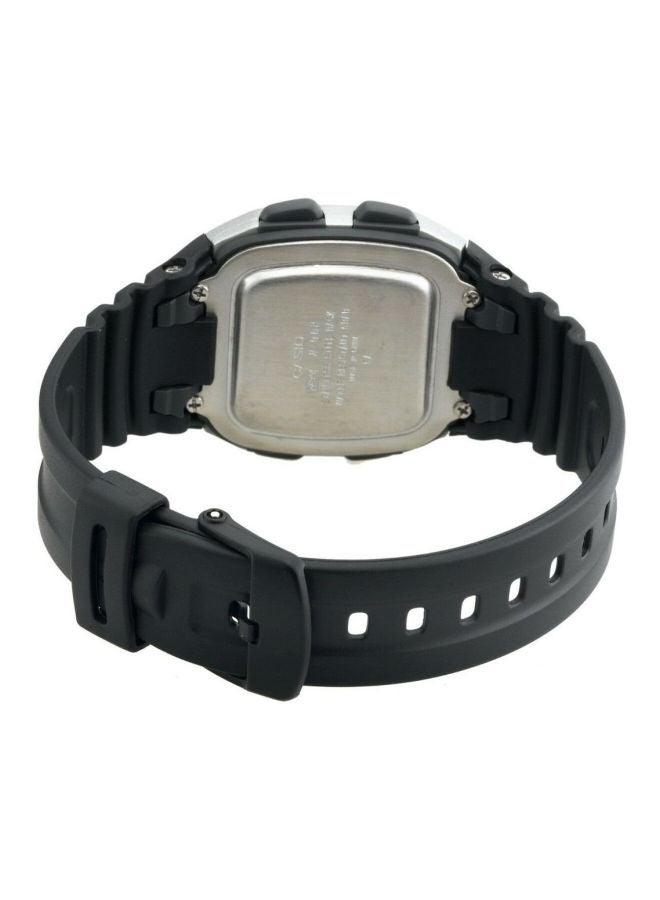 CASIO Men Water Resistant Analog & Digital Watch AQ-180W-1BV - 48 mm - Black - Image 2