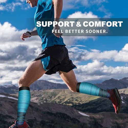 Bluemaple 6 Pack Copper Compression Socks for Women and Men Circulation-Best Support for Medical,Running,Nursing,Athletic - Image 4
