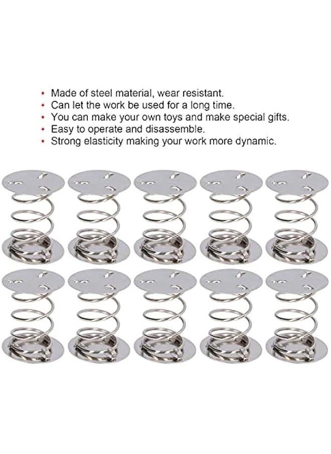 Spring Base Up Toy Base Hand Making Swing Accessories Jumping Popper Spring Replacement for Children's Toy Doll 10Pcs