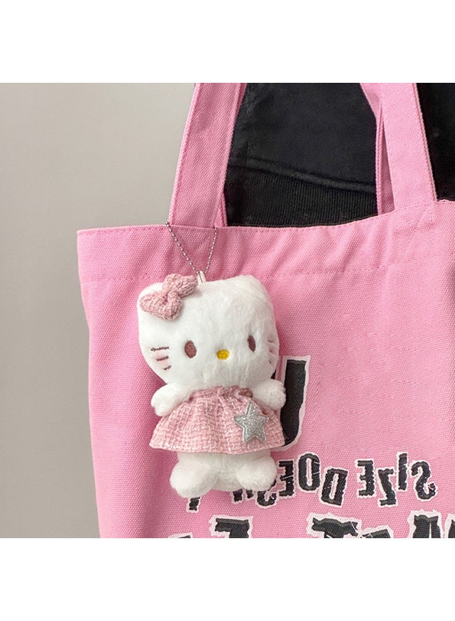 Generic Cartoon Sanrio Hello Kitty Plush Doll Keychain Pendant Kt Cat Stuffed Plushies Key Ring Bag Accessories Girls Gift Kids Toys-Color:N2  - Image 3