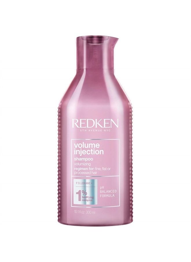 REDKEN - Redken Volume Injection Shampoo | For Fine Hair | Adding Lift & Body | Paraben Free | 10.1 Fl Oz (Pack of 1) - Image 1