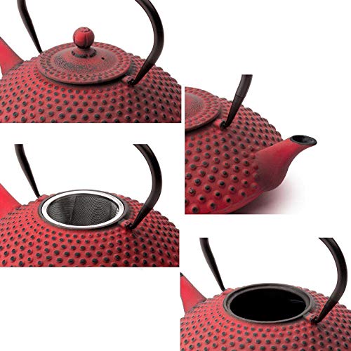 Bredemeijer Xilin Teapot, Red, 1.25 Litre - Image 3