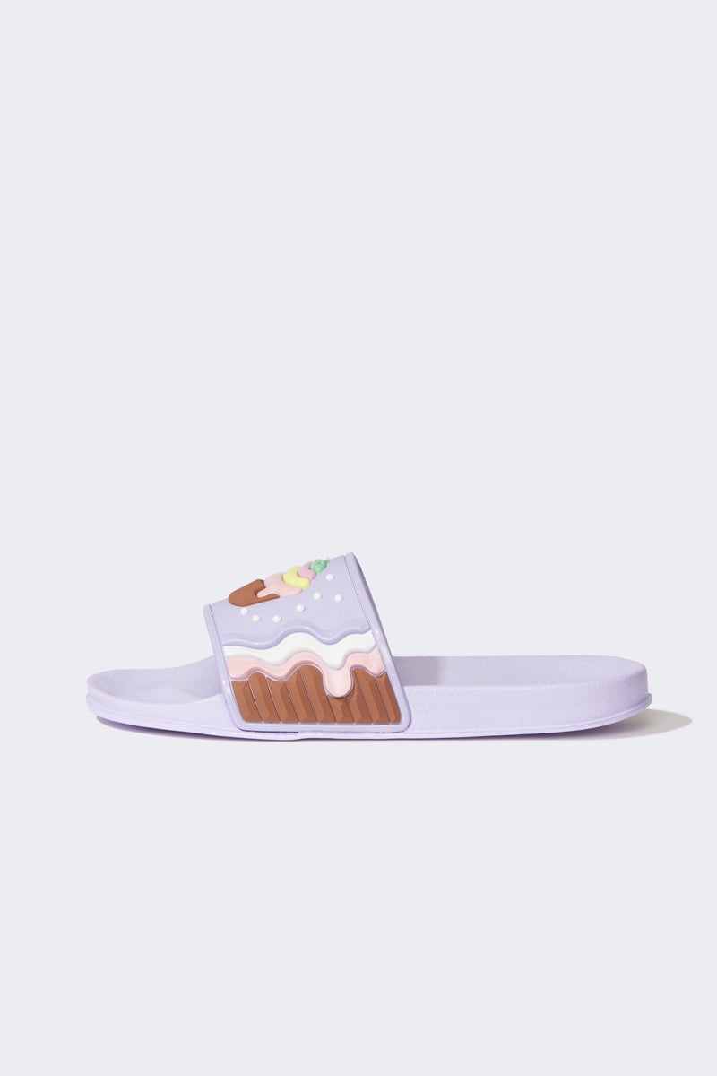 DeFacto Purple Girl Girl Flat Sole Eva Slippers Casual - Image 2