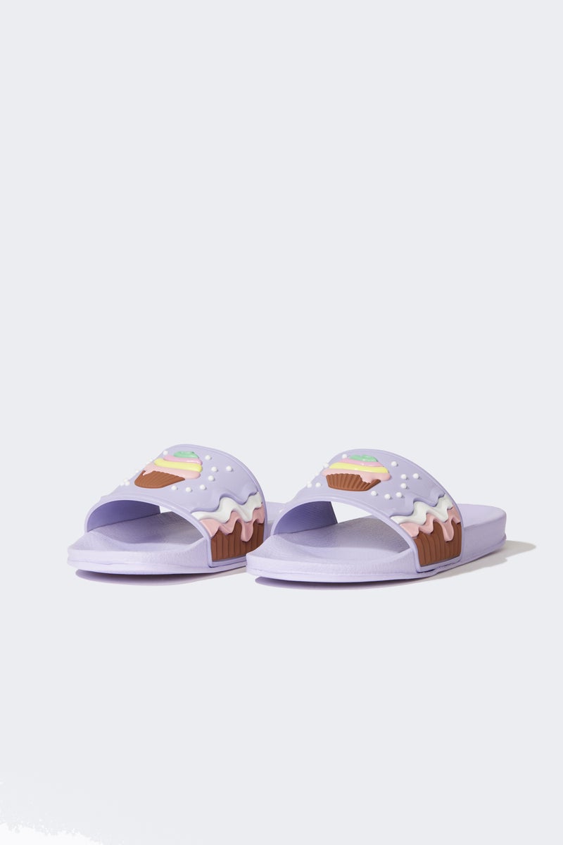 DeFacto Purple Girl Girl Flat Sole Eva Slippers Casual - Image 1