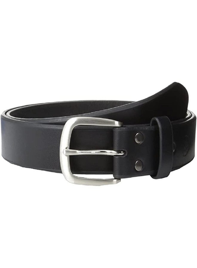 ARIAT Men's Leather Beveled-Edge Belt with Grip Strip, Black, 46 - Image 4