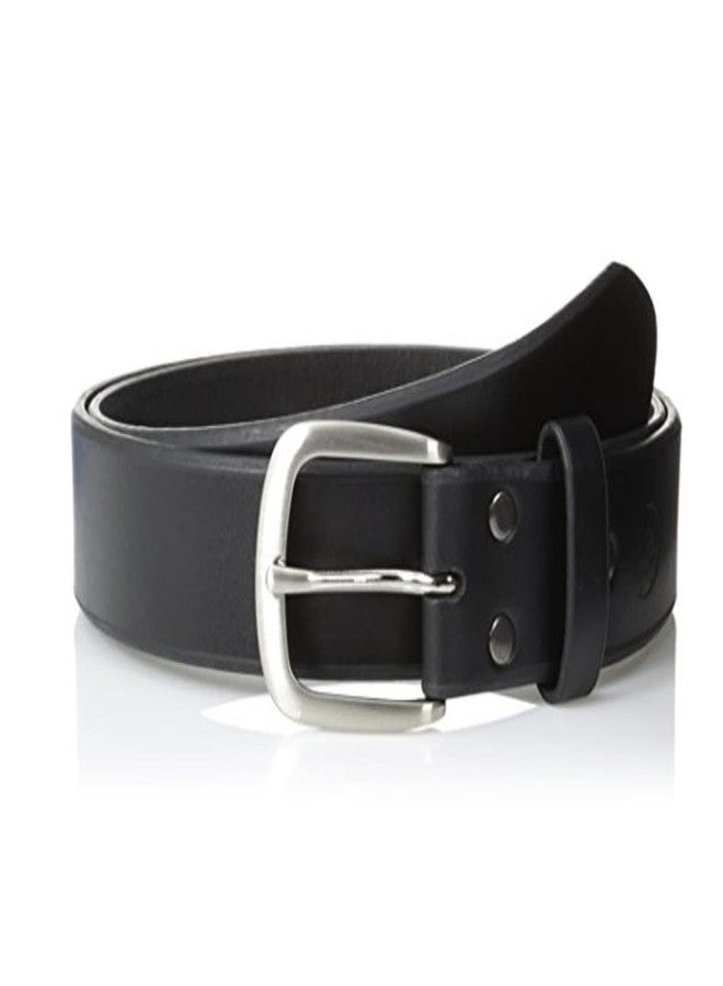 ARIAT Men's Leather Beveled-Edge Belt with Grip Strip, Black, 46 - Image 1